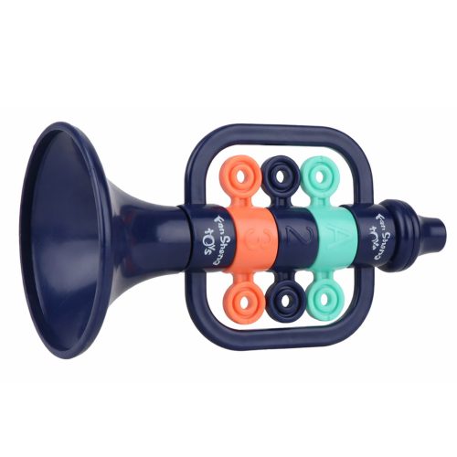 Musikinstrumenten-Set für Kinder: Trommel, Trompete, Rasseln, Stöcke