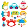 Set of Rattles, Teethers, Toys for Toddlers, Colorful, Moving, 9 pcs.