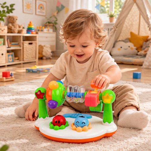 Interactive Musical Toy for Toddlers Rattle Lights Sounds