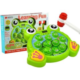 Világító békák kalapáccsal árkádjáték