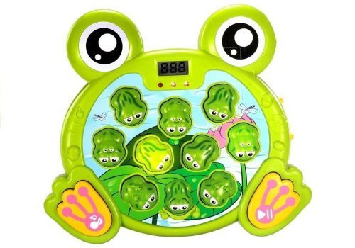 Világító békák kalapáccsal árkádjáték