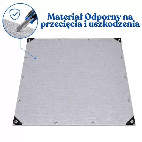 Vízálló ponyva, megerősített védő, esőálló fólia, 200 x 400 cm
