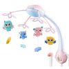 Crib Carousel Projector 2 in 1 Melodies Animal Sounds Remote Control Pink