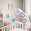 Crib Carousel Projector 2 in 1 Melodies Animal Sounds Remote Control Pink