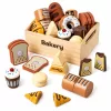 Wooden Mini Bakery Set of Bread with Velcro in a Box 10 pcs.
