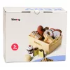 Wooden Mini Bakery Set of Bread with Velcro in a Box 10 pcs.