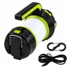 Flashlight LED Lamp 2in1 Camping Tourist Rechargeable Multifunctional