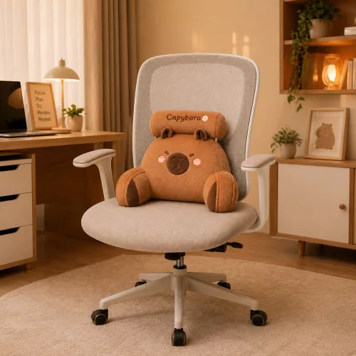 Háttámlás Fotel Háttámla Fotel Ágyhoz Capybara Barna 60 x 40 cm