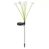 Napelemes kerti lámpa, dekoratív gombákkal, meleg LED fény, 70 cm