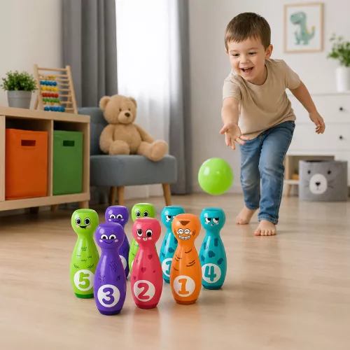 Mosolygós arcokkal teli oktatójáték gyerekeknek, ügyességi sportokhoz, 10 db.