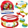Musical Instruments For Children Drum Rattles Tambourine Castanets