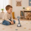 Plüss Táncoló Macska Interaktív Játék Zenei Hangok Kabala Szürke