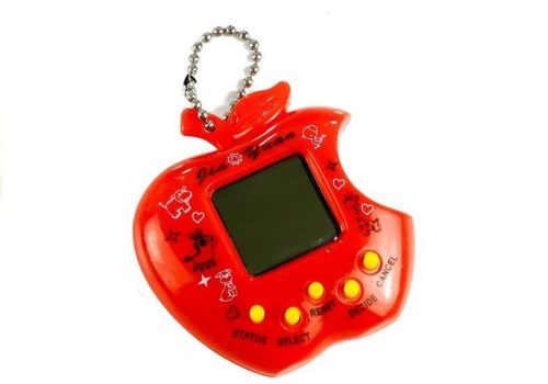 Tamagotchi elektronikus állat piros alma forma