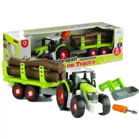 Összeszerelő traktor pótkocsival famegmunkáláshoz 43 cm