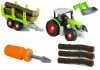 Összeszerelő traktor pótkocsival famegmunkáláshoz 43 cm