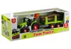 Összeszerelő traktor pótkocsival famegmunkáláshoz 43 cm