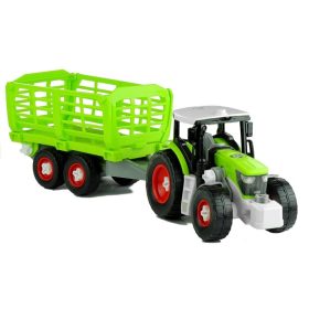 Szerelő traktor nyitott pótkocsival 43 cm