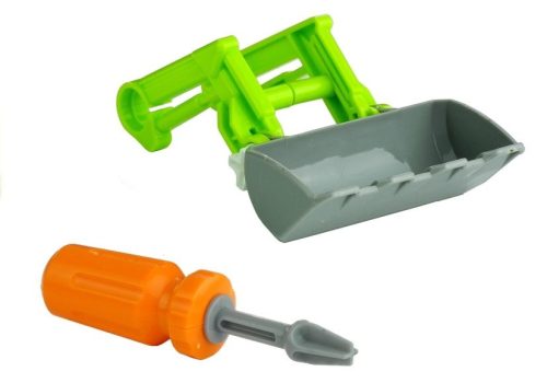 Szerelő traktor nyitott pótkocsival 43 cm