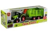 Szerelő traktor nyitott pótkocsival 43 cm