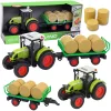 Traktor pótkocsival széna hang- és fényeffektekkel 37,5 cm