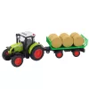 Traktor pótkocsival széna hang- és fényeffektekkel 37,5 cm