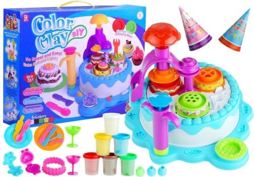 Színes Clay DIY Születésnapi Party Tortaház