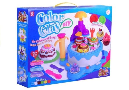Színes Clay DIY Születésnapi Party Tortaház