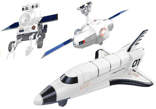 Space Plane Solar Power 3 az 1-ben Hold Fleet felfedező barkács kreatív
