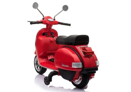 Vespa Scooter elektromos utazás motorkerékpáron - piros