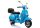 Vespa Scooter elektromos utazás motorkerékpáron - kék