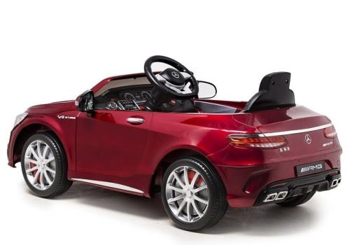 Mercedes S63 Electric Ride On Car - Piros festés