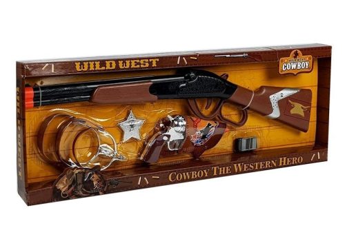 Cowboy Set Lever Action Rifle Colt Revolver seriff jelvény