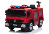 Tűzoltó teherautó elektromos utazás az autón - piros