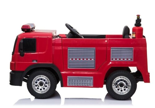 Tűzoltó teherautó elektromos utazás az autón - piros