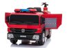 Tűzoltó teherautó elektromos utazás az autón - piros