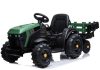 Electric Ride On Tractor pótkocsival BDM0925 Military Green
