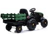 Electric Ride On Tractor pótkocsival BDM0925 Military Green