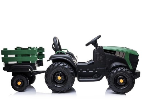 Electric Ride On Tractor pótkocsival BDM0925 Military Green