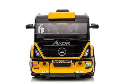 Akkumulátoros autó Mercedes XMX622B Félpótkocsi Sárga LCD