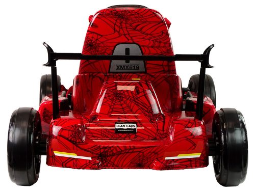 XMX619 pirosra festett Spider akkumulátoros gokart
