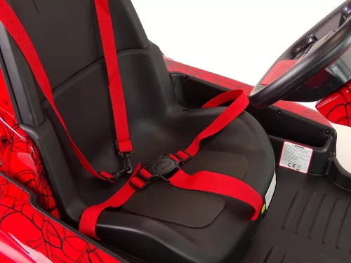 XMX619 pirosra festett Spider akkumulátoros gokart