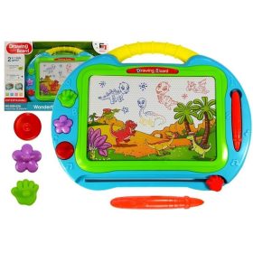 Mágneses rajztábla 3 bélyegzővel és ceruzával