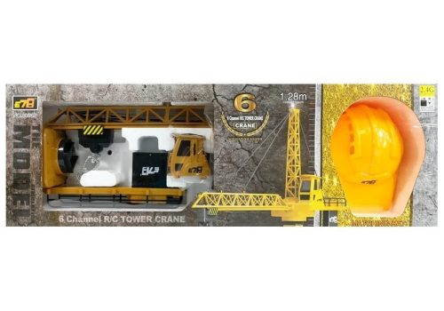 Építőipari daru távirányítós R/C daru, 680°-ban forgó sisak 128cm