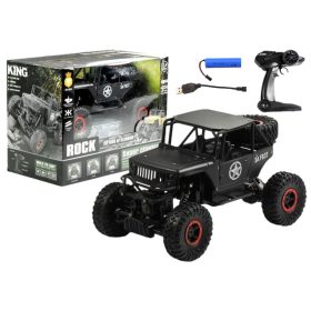 R/C Monster Car Jeep 1:18 fekete