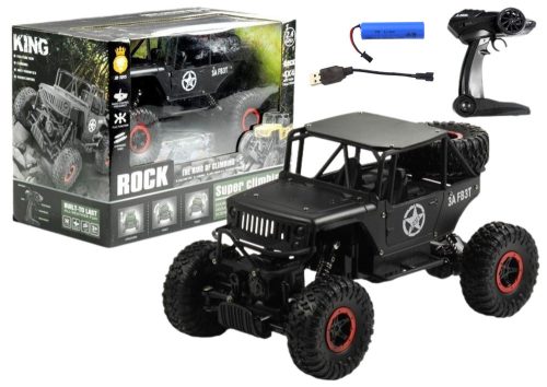 R/C Monster Car Jeep 1:18 fekete