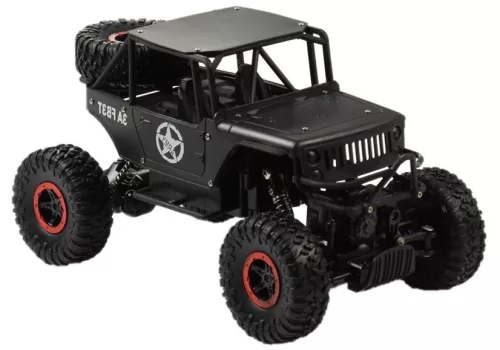 Távirányítós Szörny Autó Jeep 1:18 Fekete