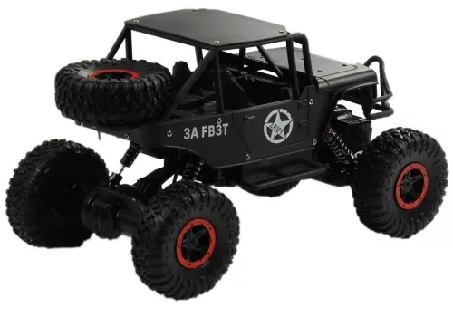 Távirányítós Szörny Autó Jeep 1:18 Fekete