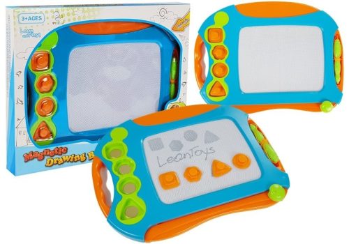 Mágneses rajztábla geometriai bélyegekkel