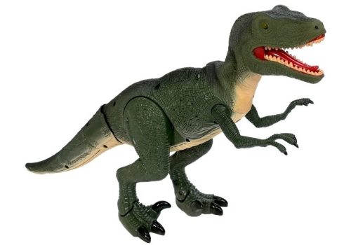 A nagy Velociraptor dinoszaurusz fényekkel zúg