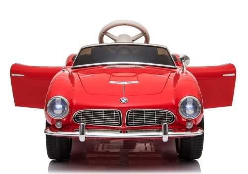 Elektromos kisautó BMW retró pirosra festve